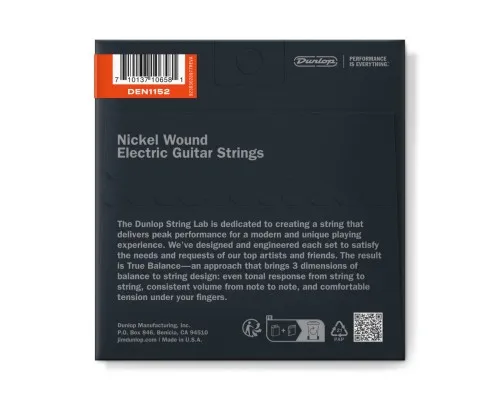 Струни для гітари Jim Dunlop Nickel Wound Electric Guitar Strings (11-52) (DEN1152)