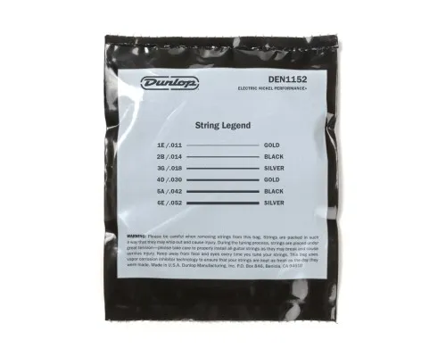 Струни для гітари Jim Dunlop Nickel Wound Electric Guitar Strings (11-52) (DEN1152)