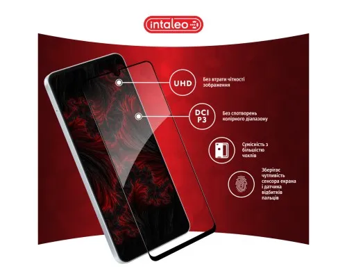 Скло захисне Intaleo Full Glue Samsung A06 5G Black (1283126613012)