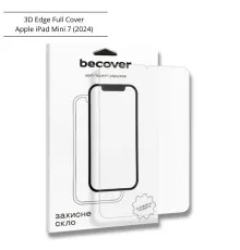 Скло захисне BeCover 3D Edge Full Cover Apple iPad Mini 7 2024 (714772)
