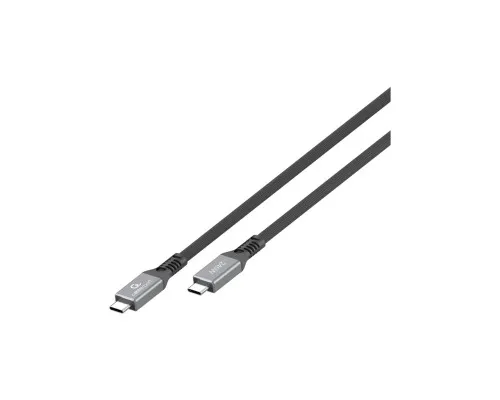 Дата кабель USB-C to USB-C 0.3m USB4 240W 8K60Hz 40Gbps Cablexpert (CCBP-USB4-CMCM240-0.3M)