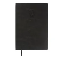 Книга записна Buromax BELLAGIO, А5, 96 аркушів, клітинка, чорний (BM.295118-01)