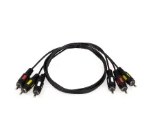 Кабель мультимедійний 3RCA to 3RCA 1.8m Atcom (10711)