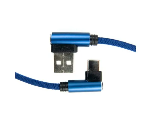 Дата кабель USB 2.0 AM to USB-C 0.25m blue Dengos (NTK-TC-UG-SHRT-SET-BLUE)