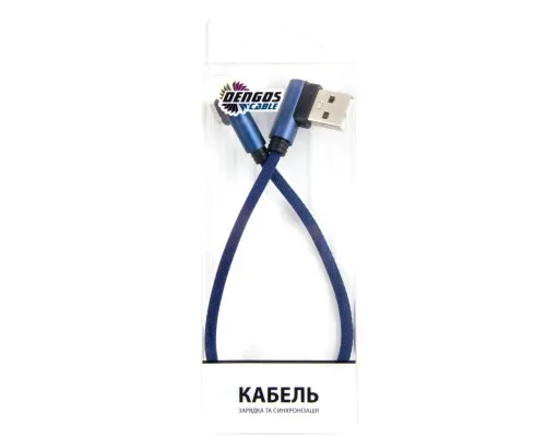 Дата кабель USB 2.0 AM to USB-C 0.25m blue Dengos (NTK-TC-UG-SHRT-SET-BLUE)