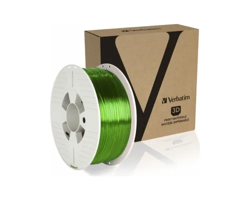 Пластик для 3D-принтера Verbatim PETG, 1.75 мм, 1 кг, Green Transparent (55057)