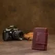 Портмоне Grande Pelle Матове вінтажне Бордове (11454)
