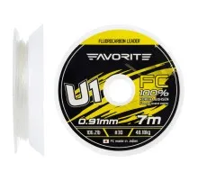 Флюорокарбон Favorite U1 FC 7m 30/0.91mm 106.2lb/48.18kg (1693.11.97)