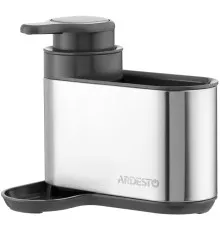 Дозатор для рідкого мила Ardesto Minimalism Органайзер для миючих засобів Сірий (ARHB3102GS)