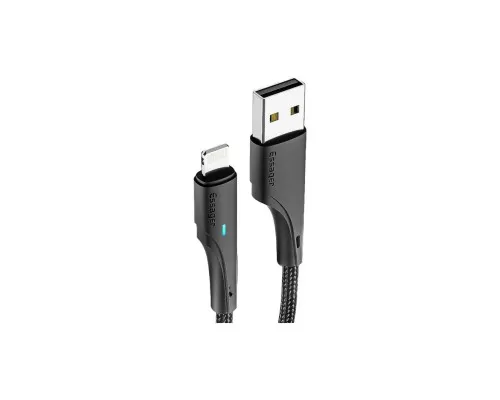 Дата кабель USB 2.0 AM to Lightning 0.25m 2.4A black Essager (EXCL-LSB01)
