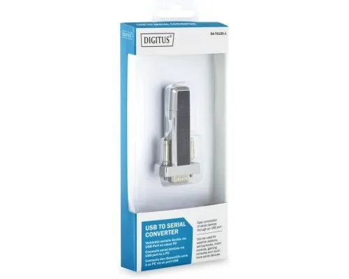 Кабель для передачі даних Digitus USB to COM M RS232 black (DA-70155-1)