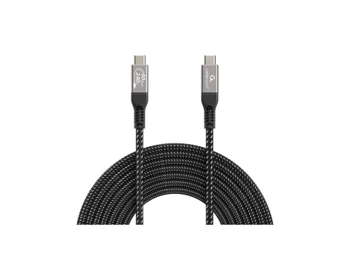 Дата кабель USB-C to USB-C 0.5m USB4 240W 8K60Hz 40Gbps Cablexpert (CCBP-USB4-CMCM240-0.5M)