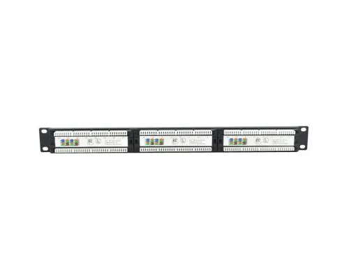 Патч-панель Ritar 19" 24 порта UTP cat.5e с менеджментом кабеля (07514)