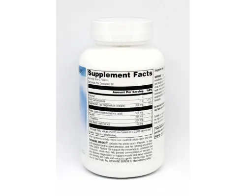 Амінокислота Source Naturals Теанін Серен, Serene Science, 60 таблеток (SNS-01775)