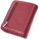 Гаманець ST Leather З натуральної шкіри Бордовий (22551)