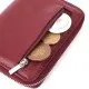 Гаманець ST Leather З натуральної шкіри Бордовий (22551)