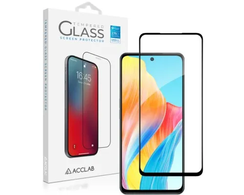 Скло захисне ACCLAB Full Glue Oppo A98 Black (1283126583520)