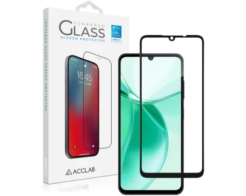 Скло захисне ACCLAB Full Glue ZTE Blade A35 Black (1283126598845)