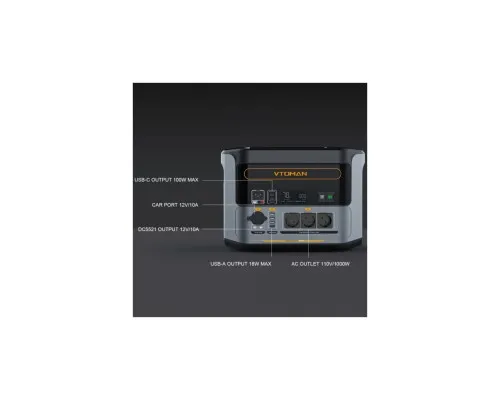 Зарядна станція Vtoman FlashSpeed 1000 PB-85 1000W 828Wh (FlashSpeed 1000)