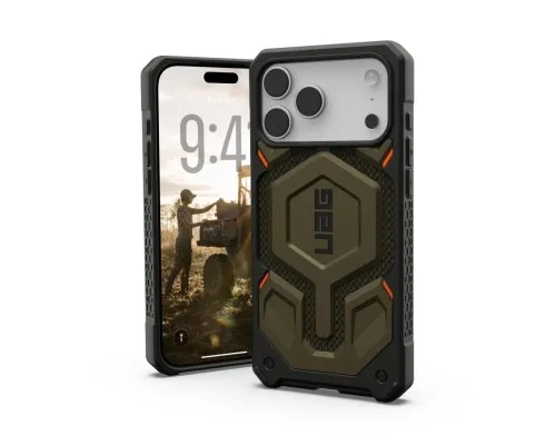 Чохол до мобільного телефона UAG iPhone 17 Pro Max Monarch Pro MagSafe Kevlar Element Green (11451411397B)