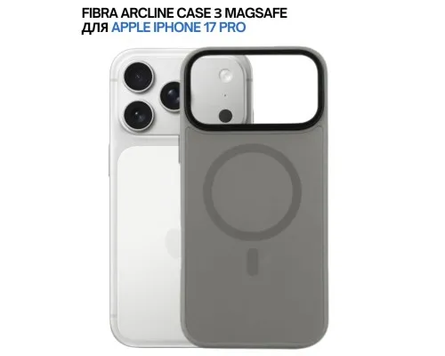 Чохол до мобільного телефона BeCover FIBRA ArcLine MagSafe Apple iPhone 17 Pro Gray (715384)