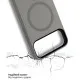 Чохол до мобільного телефона BeCover FIBRA ArcLine MagSafe Apple iPhone 17 Pro Gray (715384)