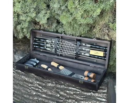 Набір для барбекю Metalzavod Майстер BBQ чорний (PN-BBQ-BL)