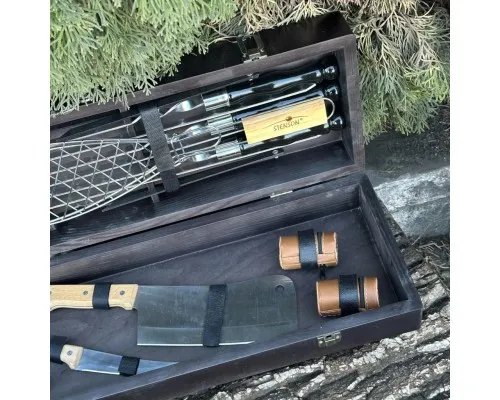 Набір для барбекю Metalzavod Майстер BBQ чорний (PN-BBQ-BL)