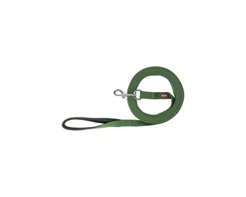 Повідець для собак Trixie Tracking leash бавовняний M 5 м 20 мм оливковий (4011905476094)
