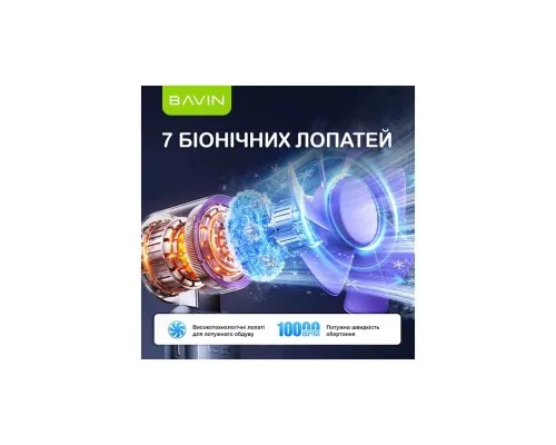 Вентилятор BAVIN BF-004 ICE CUBE TURBO FUN 10000RPM Violet (BF-004 VL)