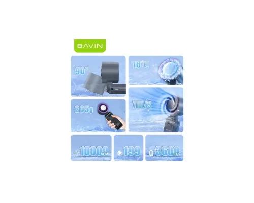 Вентилятор BAVIN BF-004 ICE CUBE TURBO FUN 10000RPM Violet (BF-004 VL)