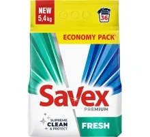 Пральний порошок Savex Premium Fresh 5.4 кг (3800024047954)