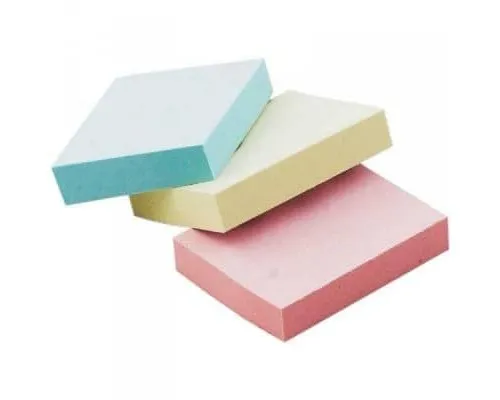 Папір для нотаток Buromax with adhesive layer 38х51мм, 3*100sheets, colors mix,blister (BM.2319-99)
