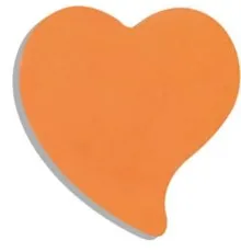 Папір для нотаток Buromax with adhesive layer "Heart", 50 sheets, NEON colors mix (BM.2362-99)