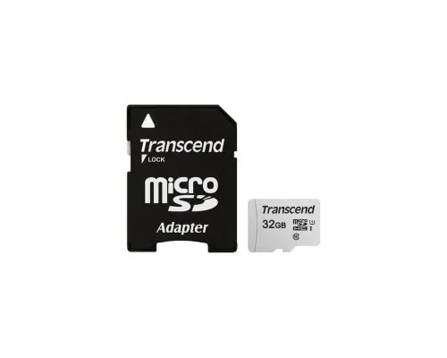 Карта пам'яті Transcend 32GB microSDHC class 10 UHS-I U1 (TS32GUSD300S-A)