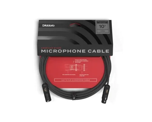 Мікрофонний кабель D'Addario American Stage Microphone Cable 3m (PW-AMSM-10)