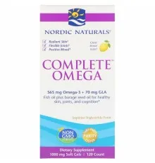Жирні кислоти Nordic Naturals Омега Комплекс з лимоном, Complete Omega, Lemon, 1000 мг, 12 (NOR-02770)