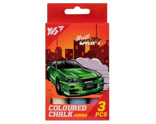Крейда Yes кольорова Street Drift 3 шт JUMBO (400494)