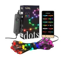Гірлянда Twinkly Smart LED Dots 60 RGB LED Lights String Clear Wire USB-A IP20 3м (TWD060STP-T)