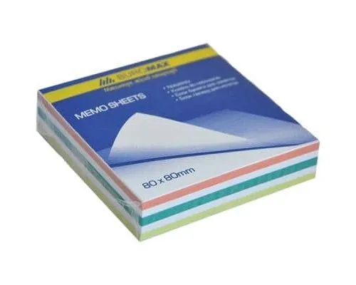 Папір для нотаток Buromax Zebra JOBMAX 80х80х20мм, unglued (BM.2255)