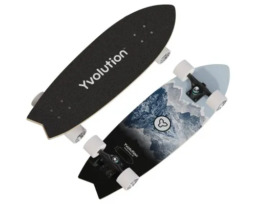 Скейтборд дитячий Yvolution Fishtail Cruiser 76 см, синій (YS48B2)