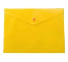 Папка - конверт Buromax А5, with a button, yellow (BM.3936-11)