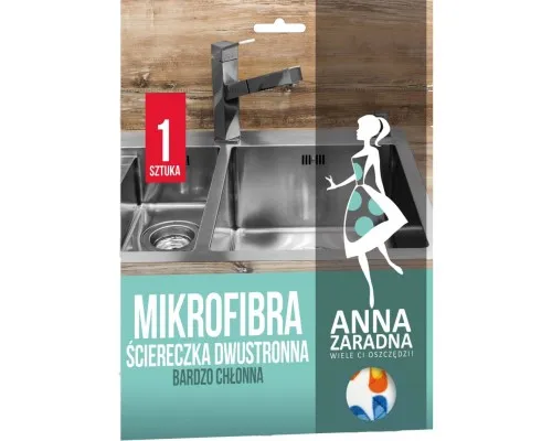Серветки для прибирання Anna Zaradna з мікрофібри двостороння 1 шт. (5903936017676)