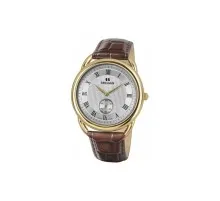 Наручний годинник Seculus 4483.2.1069 pvd-y, white dial, brown leather