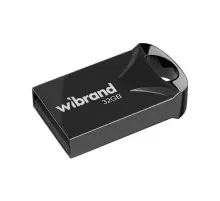 USB флеш накопичувач Wibrand 32GB Hawk Black USB 2.0 (WI2.0/HA32M1B)