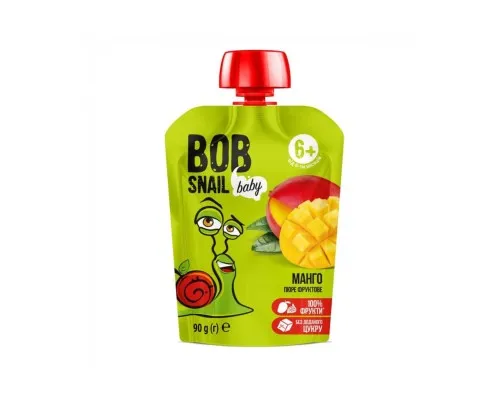 Дитяче пюре Bob Snail Равлик Боб Манго 90 г (4820219343844)