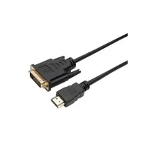 Кабель мультимедійний HDMI to DVI 24+1 1.8m Dynamode (DM-CL-HDMI-DVI-1.8M)