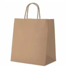 Подарунковий пакет Куверт 90 Ecobag паперовий, 24х10х32 см коричневий (BAG-KUV-240100360-BR)
