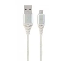 Дата кабель USB 2.0 Micro 5P to AM Cablexpert (CC-USB2B-AMmBM-1M-BW2)