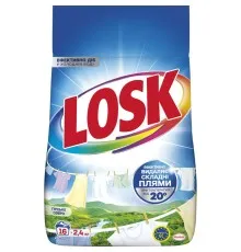 Пральний порошок Losk Автомат для білих та світлих речей Гірське озеро 2.4 кг (9000101805390)